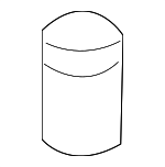 864344A000 - Body: Rear Weather-strip Clip for Hyundai: Elantra, Santa Fe, Sonata, Tiburon, Tucson, XG350 Image