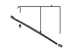 864302E000 - Body: Rear Weather-strip for Hyundai: Tucson Image