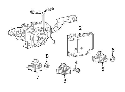 Air Bag Components for 2019 Ram ProMaster City #1