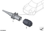 65816936953 - Audio, Navigation, Electronic Systems: Outside Temperature Sensor for Mini: Coop.S JCW, Coop.S JCW GP, Cooper, Cooper ALL4, Cooper C, Cooper S, Cooper S ALL4, Cooper SE, Cooper SE ALL4, Countryman S ALL4, Countryman SE ALL4, JCW, JCW ALL4, JCW Countryman ALL4, JCW GP Image image