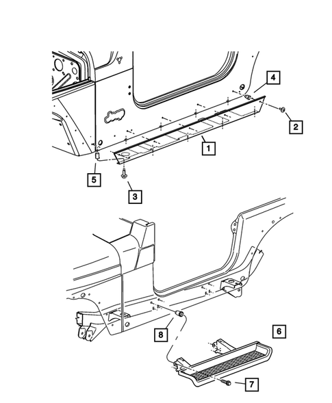 Moldings and Ornamentation for 2006 Jeep Wrangler #0