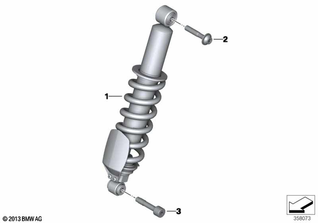 31488521244 - Front Axle, Front Suspension: Spring Strut, Front -  for BMW-Motorrad Image