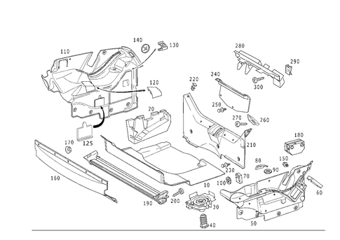 Luggage Compartment Covering for 2002 Mercedes-Benz SLK320 #0