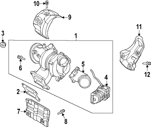 Turbo Charger for 2024 Hyundai Santa Fe #1