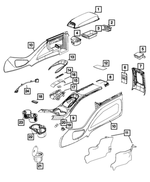 1TH28JXPAB - : Gear Shift Indicator Bezel for Mopar Image