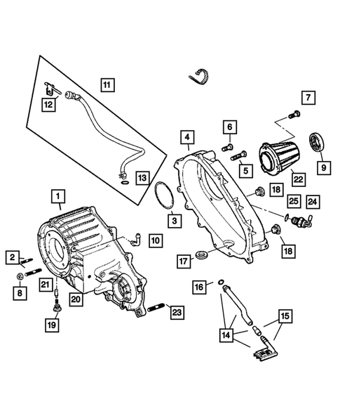 Case and Related  Parts for 2007 Jeep Liberty #0