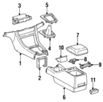 5881033010K0 - Body: Console for Toyota: Camry Image