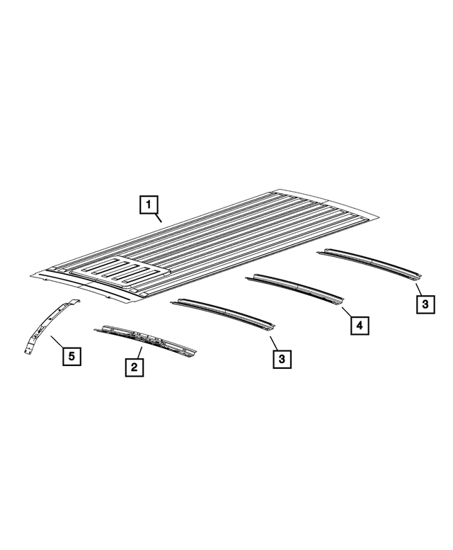 « 68134200AB – Body Sheet Metal Except Doors : Toit Arceau pour Mopar Image »