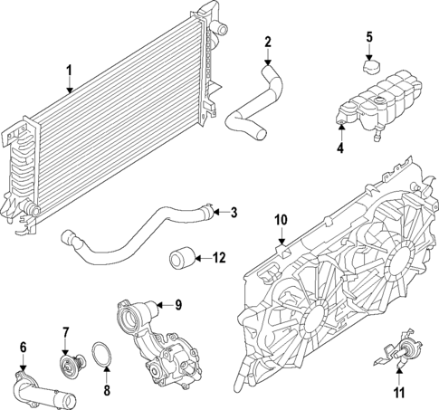 Water Pump for 2024 Ford Edge #1