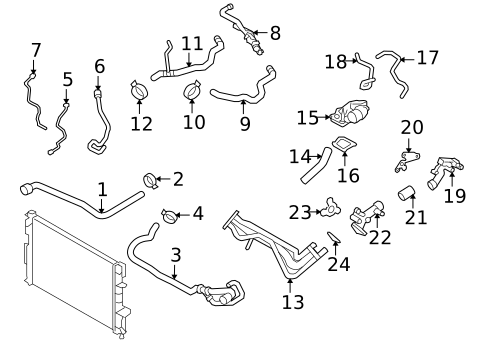 Hoses & Lines for 2008 Volvo S80 #0