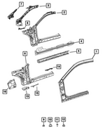 68724315AD - Body Sheet Metal Except Doors: Body Side Aperture Outer Panel, Left for Mopar Image