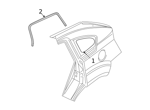 Glass & Hardware for 2010 Dodge Caliber #0