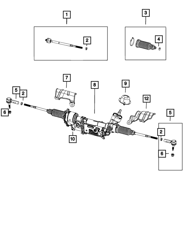 68593992AB - Steering: Rack And Pinion Gear for Mopar Image