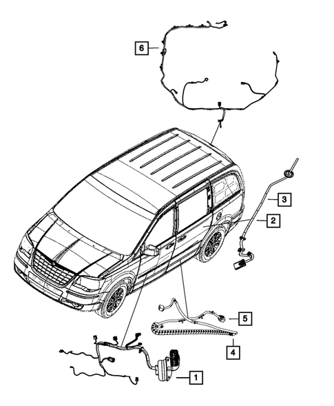 Wiring, Body and Accessories for 2018 Dodge Grand Caravan #1