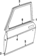 1315683 - Body: Door Shell for Volvo Image