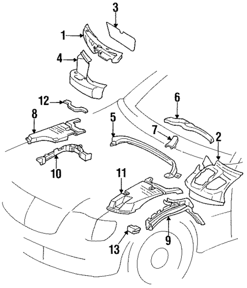 Heat & Sound Insulators for 1993 Mercedes-Benz 400 SEL #0