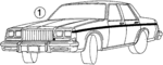 25521494 - Body: Stripe Tape for Buick: Electra, LeSabre Image