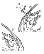 5067027AF - Doors, Door Mirrors and Related Parts: Outside Rearview Electric Foldaway Mirror, Left for Mopar Image