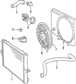8623734 - Cooling System: Fan Shroud for Volvo: C70, V70 Image