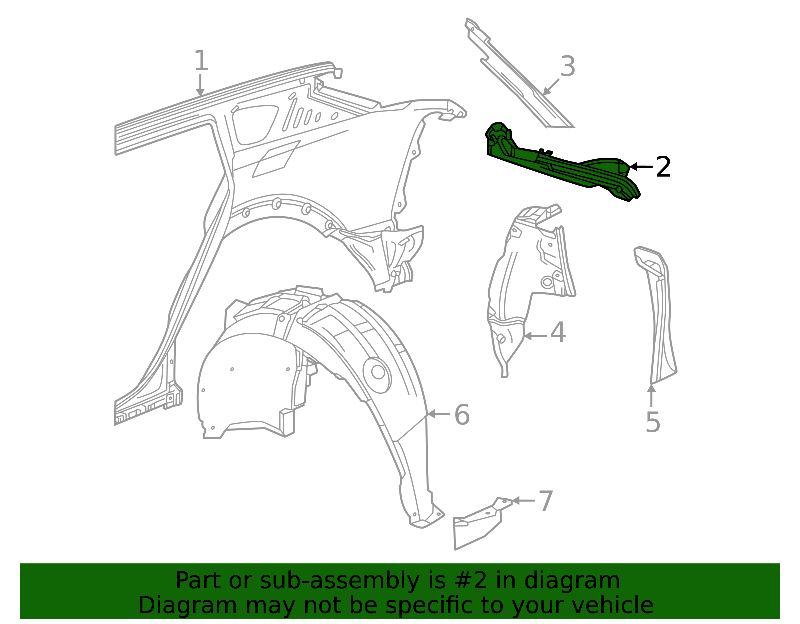 86525976 - High-Quality Quarter Panel Gutter for 2025 Cadillac OPTIQ ...