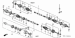 44315S0K003 - Chassis: BOOT, INBOARD for Acura Image