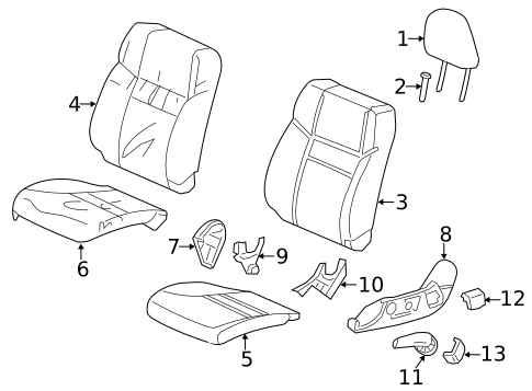 Driver Seat Components for 2016 Honda CR-V #0