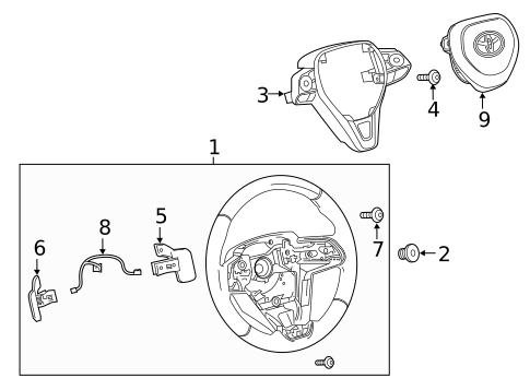 Steering Wheel & Trim for 2025 Toyota Corolla #0