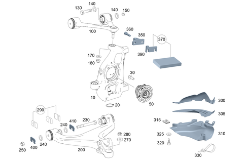 Steering Knuckle and Control Arm for 2021 Mercedes-Benz AMG GT Black Series #0