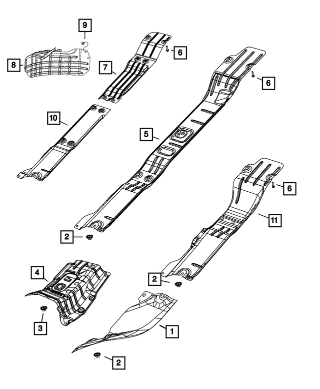 68332776AA - : Heat Shield for Mopar Image