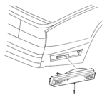 5976401 - Electrical: Side Marker Lamp for Cadillac: Eldorado, Seville Image