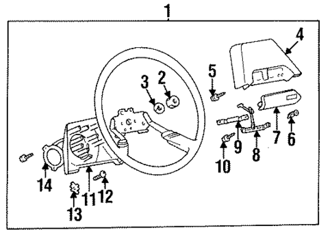 Steering Wheel for 1988 Mitsubishi Mirage #0