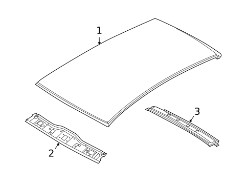 Roof & Components for 2008 Saturn Astra #0