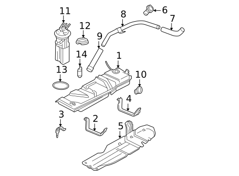Fuel Pumps & Related Components for 2001 GMC Jimmy #0