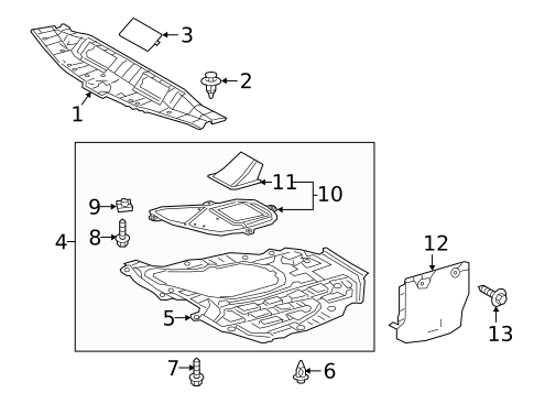 Exterior Trim - Pillars for 2020 Toyota Camry #1