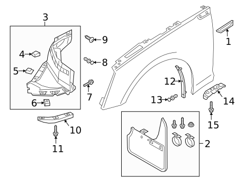 Exterior Trim - Fender for 2024 Audi A5 Quattro #1
