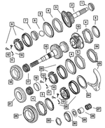 5010047AA - Manual Transmission 6 Speed: Input Shaft Bearing Cone for Dodge: Ram 2500, Ram 3500 Image