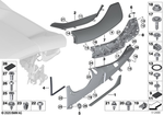 51447490457 - : Roof Trim Strip Rear Top Primed Left for BMW Image