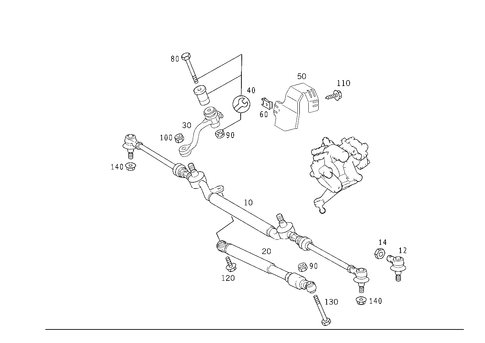 Steering Linkage for 1999 Mercedes-Benz SLK230 #0