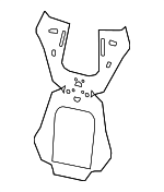 80A881840 - Body: Pad for Audi: Q5, Q5 PHEV, Q5 Sportback, SQ5, SQ5 Sportback Image