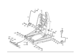 1299103520 - Front Seats and Restraint Systems: Seat Frame Base for Mercedes-Benz Image