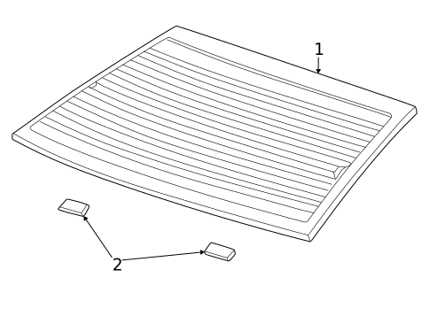 Glass & Hardware - Back for 2007 Ford Taurus #0