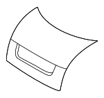 420827025CGRU - Body: Hood Molding for Audi Image