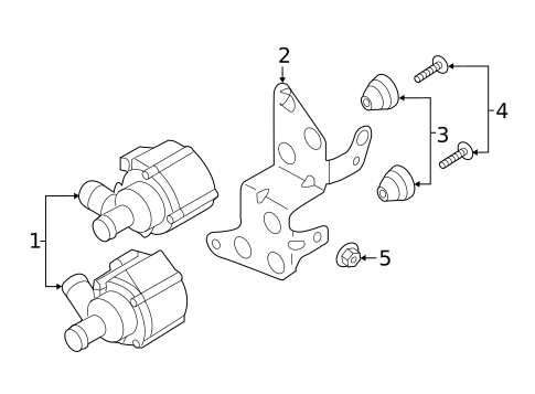 Water Pump for 2019 Audi Q5 #1