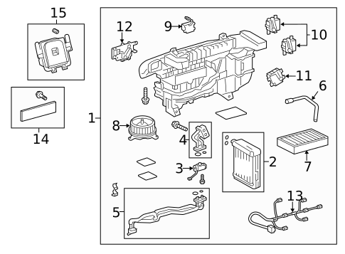 Evaporator Components for 2013 Lexus LS460 #0