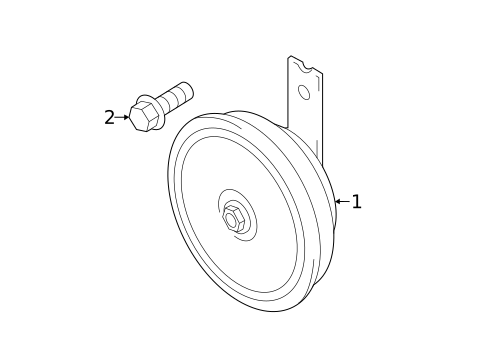 Horn for 2012 Hyundai Tucson #0