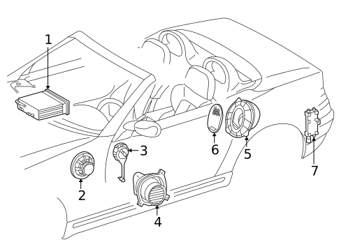 Sound System for 2002 Mercedes-Benz SLK 230 #0
