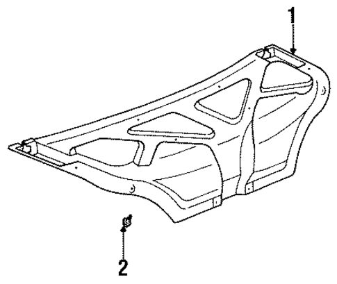 Interior Trim - Trunk for 1996 Toyota Avalon #0