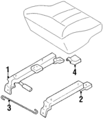 885010B170 - Body: Seat Track for Nissan: Quest Image