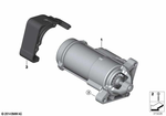 12415A07F96 - Engine Electrical System: Starter for BMW Image