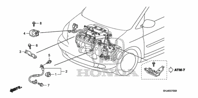 Engine Wire Harness Stay for 2008 Honda Odyssey #0